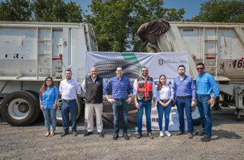 Combate Gobierno de David de la Peña la contaminación por llantas con un programa de reciclaje