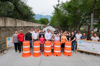 Entrega David de la Peña pavimentación de calidad en Los Cavazos como parte del Plan Anual de Obras